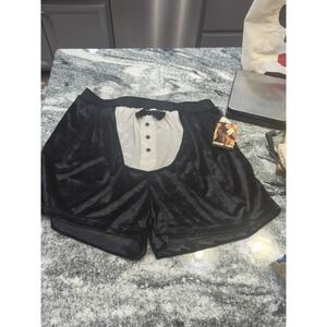 Accents by Isaco Men's Underwear Size XL Black & White Chippendale Boxers